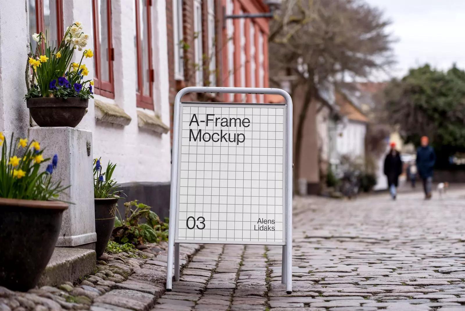 Picture of A Frame 03 AL Mockup