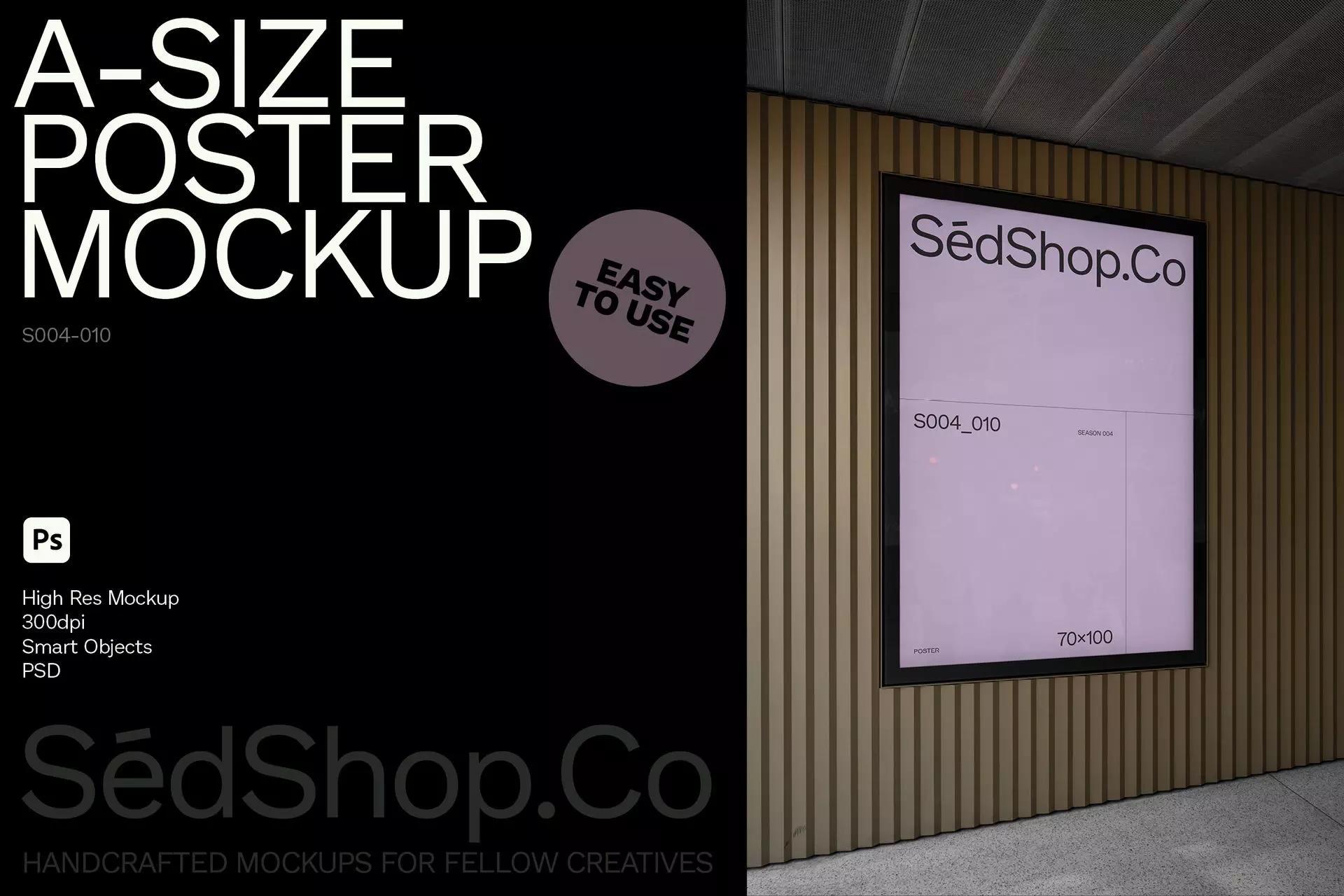 Picture of A-Size Poster Mockup S004-010